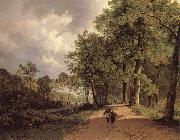 Barend Cornelis Koekkoek View of a Park oil painting artist